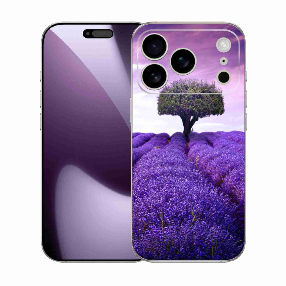 Gelový kryt mmCase na iPhone 17 Pro - levandulová louka