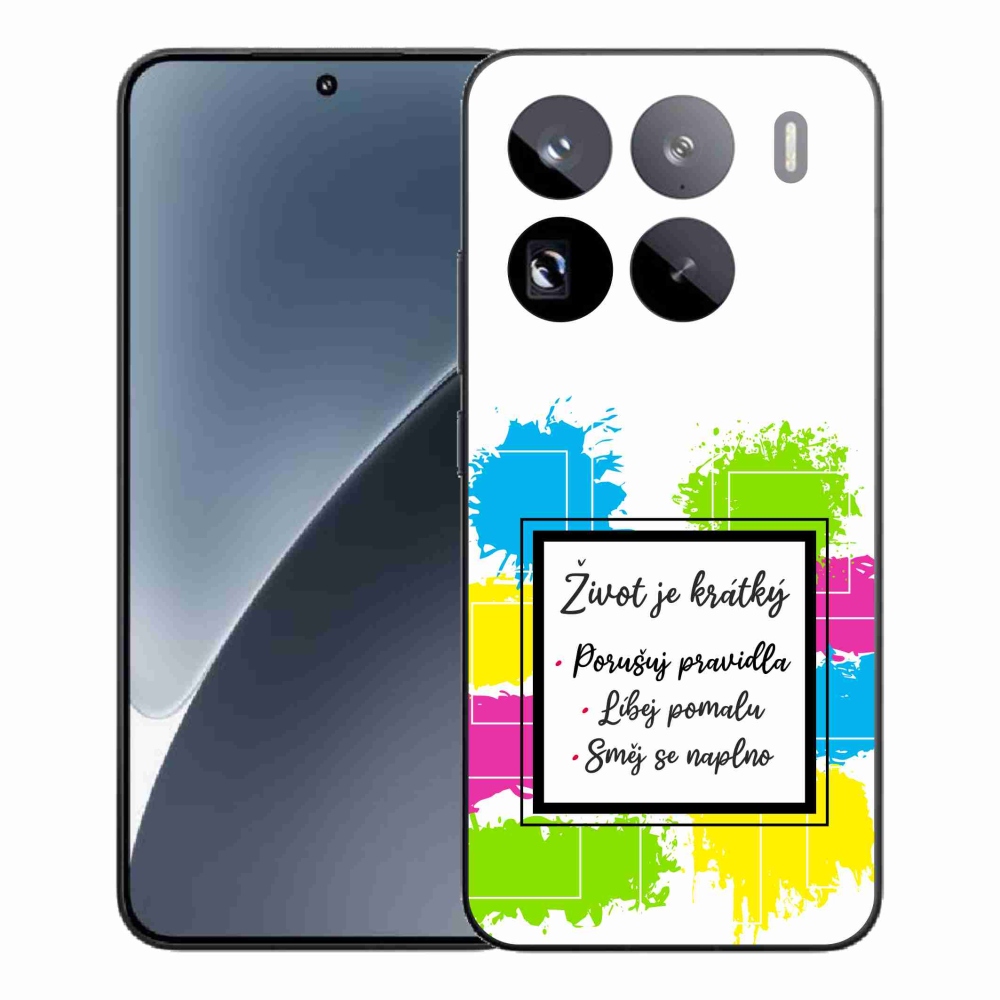 Gelový kryt mmCase na Xiaomi 15 Pro - citát 5 bílé pozadí