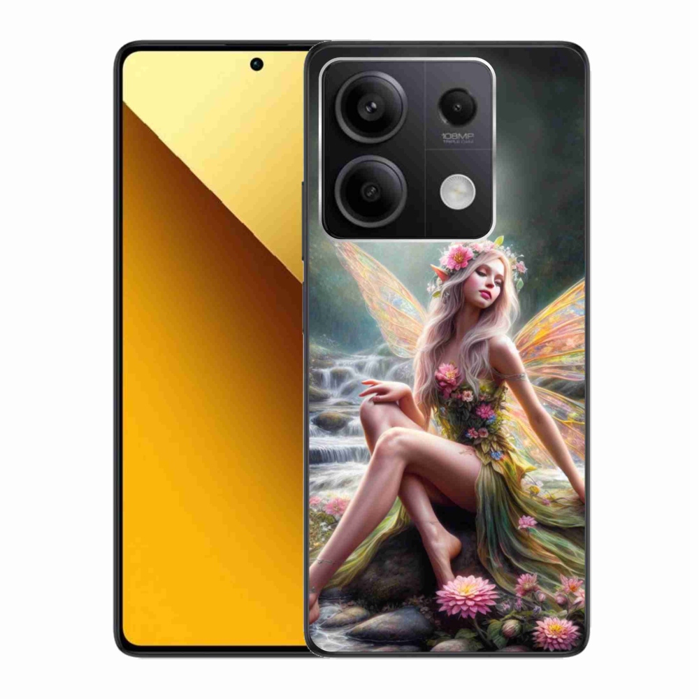 Gelový kryt mmCase na Xiaomi Redmi Note 13 5G - motýlí žena 1