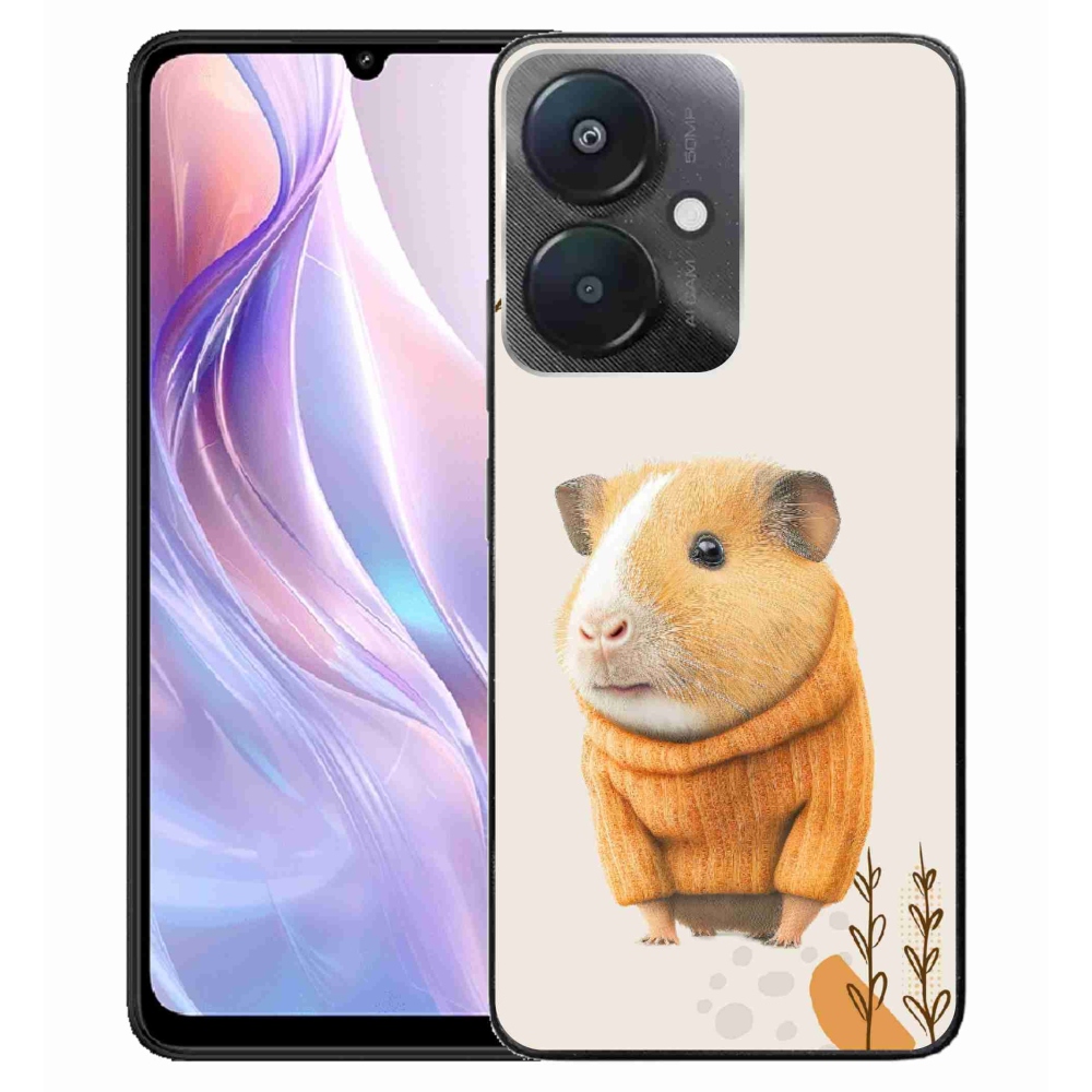 Gelový kryt mmCase na Xiaomi Redmi 13C 5G - morče ve svetru