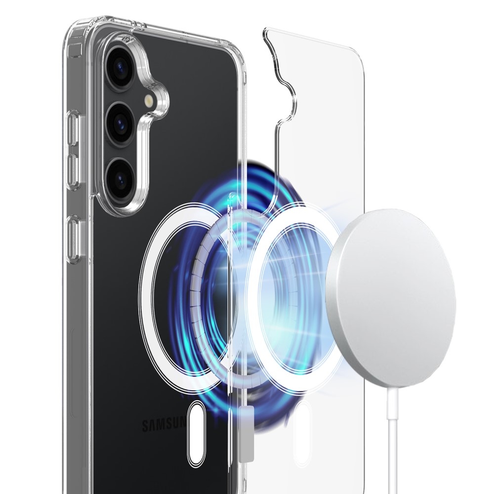 Gelový obal s podporou MagSafe na Samsung Galaxy S25+ - průhledný
