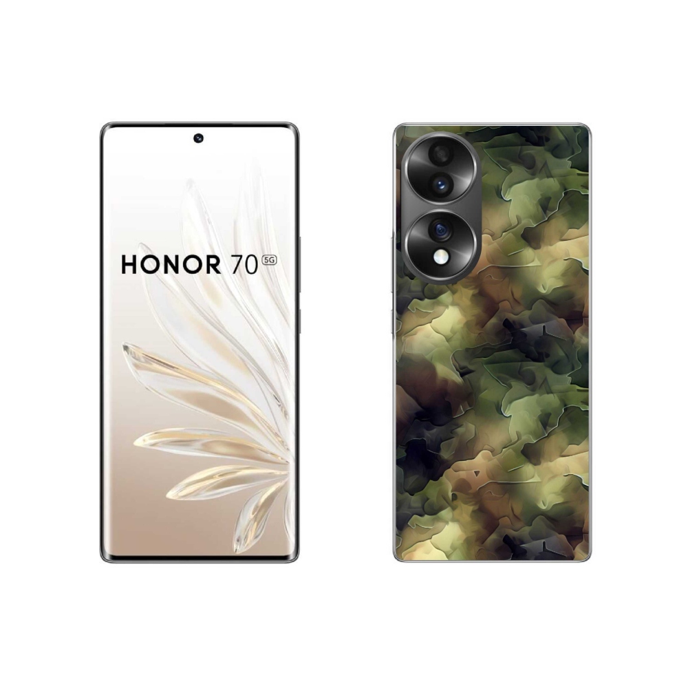 Gelový kryt mmCase na Honor 70 - maskáčový vzor 10