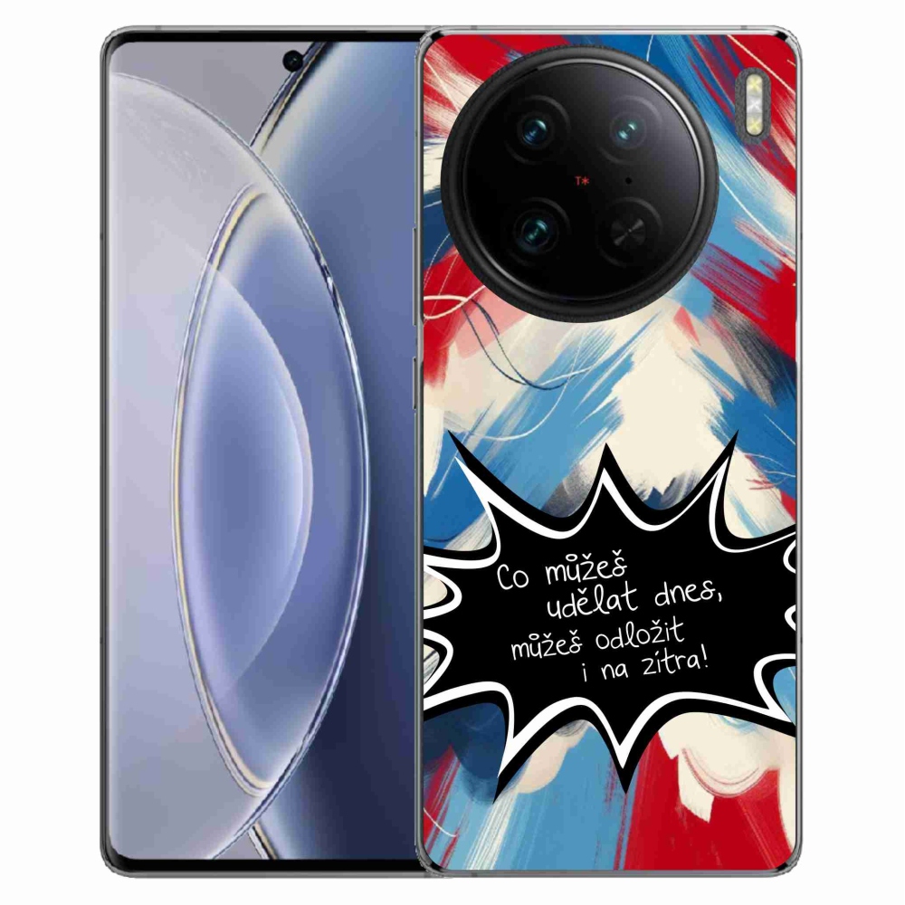 Gelový kryt mmCase na Vivo X90 Pro - vtipný text 9 černé pozadí
