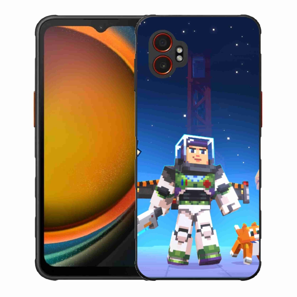 Gelový kryt mmCase na Samsung Galaxy Xcover 7 Pro - minecraft 2