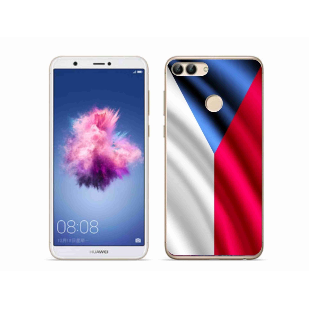 Gelový kryt mmCase na mobil Huawei P Smart - česká vlajka