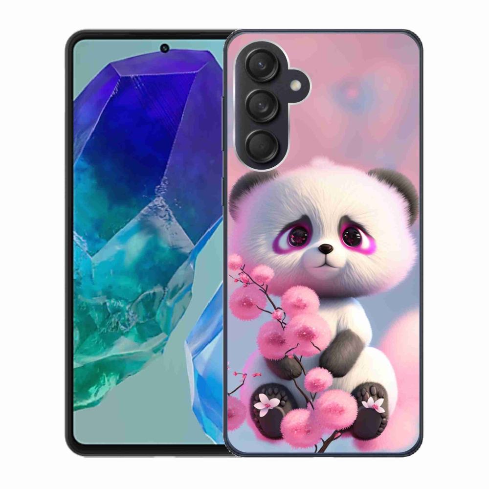 Gelový kryt mmCase na Samsung Galaxy M55 5G - roztomilá panda 1