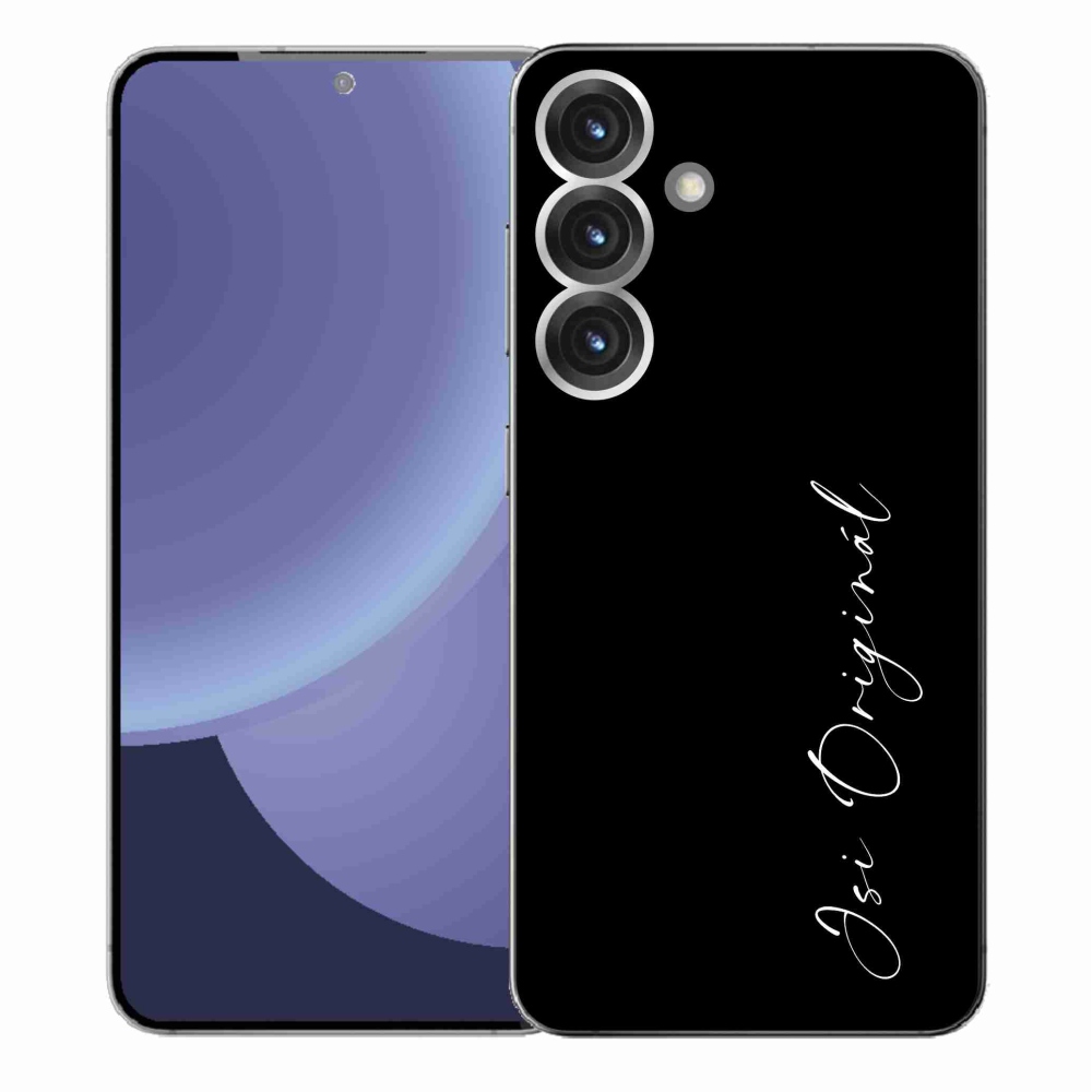 Gelový kryt mmCase na Samsung Galaxy S25+ - jsi originál černé pozadí