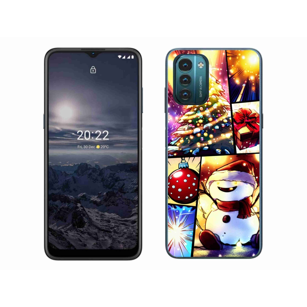 Gelový kryt mmCase na Nokia G11/G21 - vánoční motivy 1
