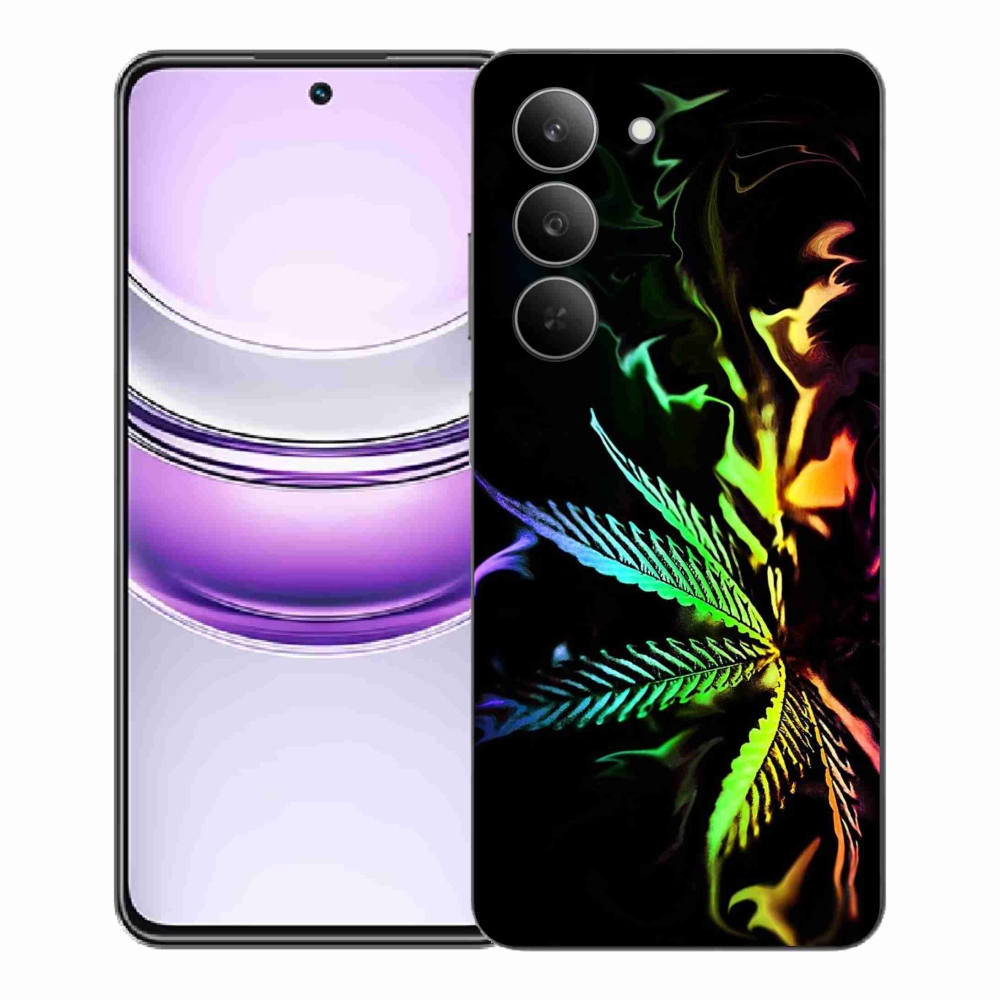 Gelový kryt mmCase na Realme 14x 5G - konopí 2