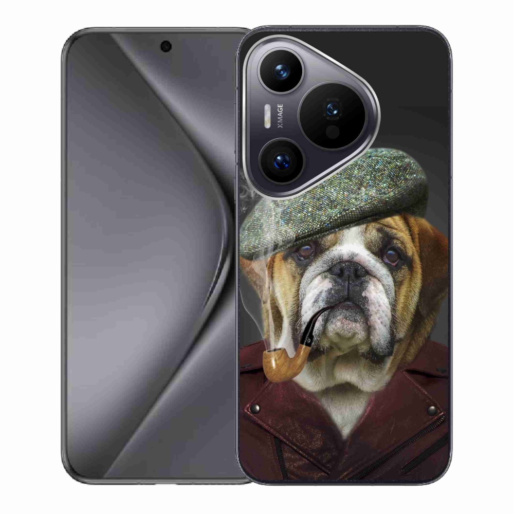 Gelový kryt mmCase na Huawei Pura 70 - pes s fajfkou