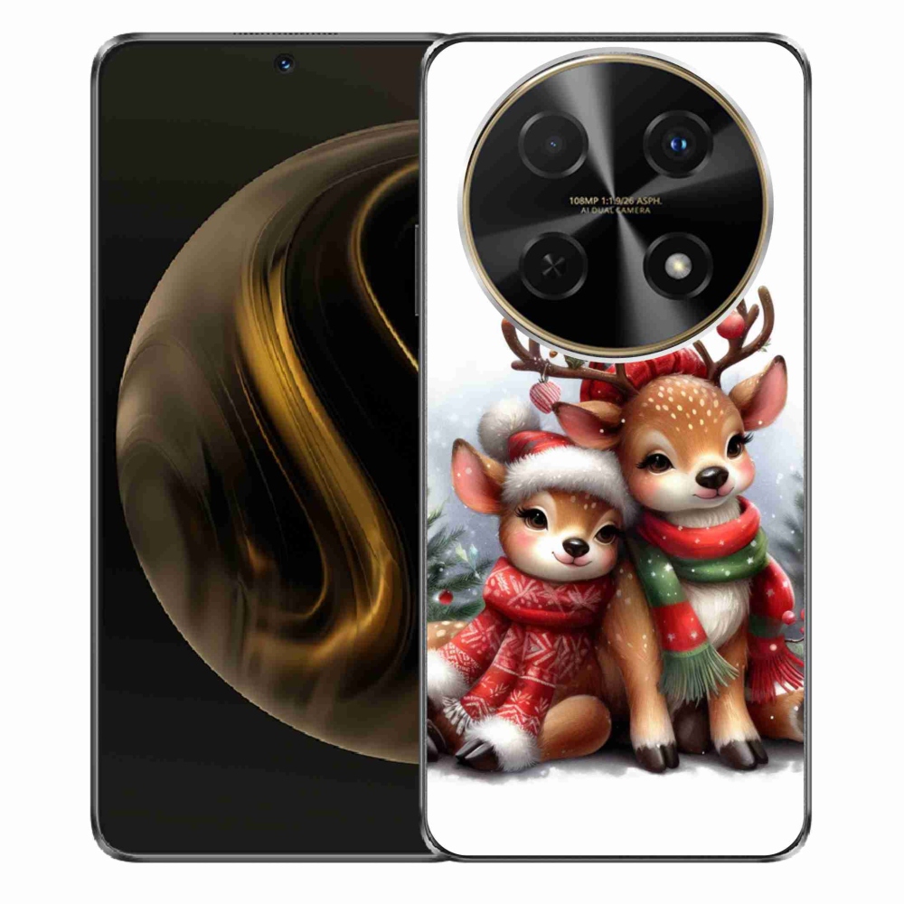 Gelový kryt mmCase na Huawei Nova 12i - vánoční sobi