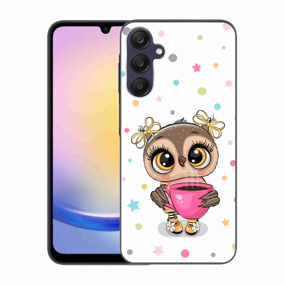 Gelový kryt mmCase na Samsung Galaxy A25 5G - kreslená sovička