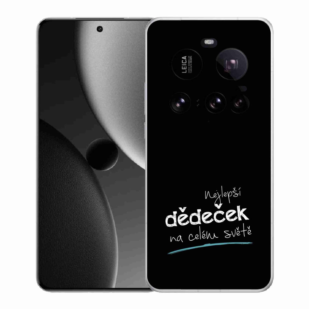 Gelový kryt mmCase na Xiaomi 15 Ultra - nejlepší dědeček 3 černé pozadí