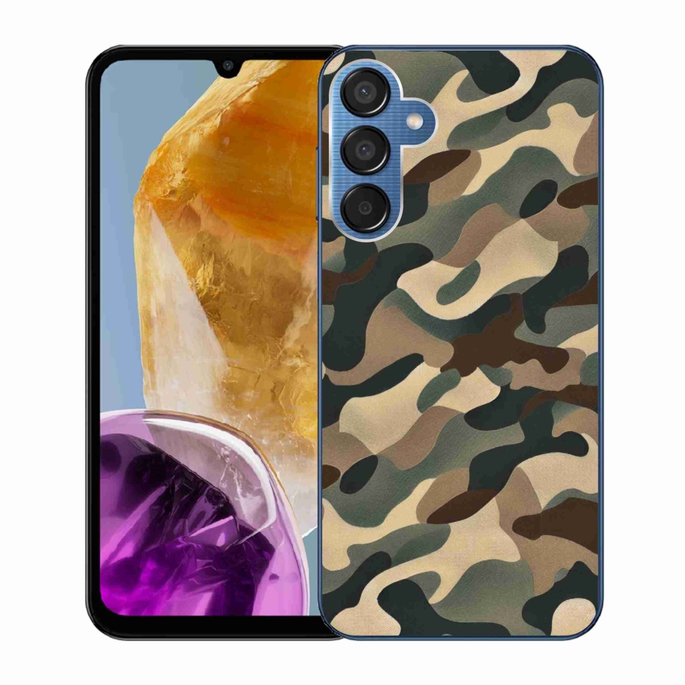 Gelový kryt mmCase na Samsung Galaxy M15 5G - maskáčový vzor 11