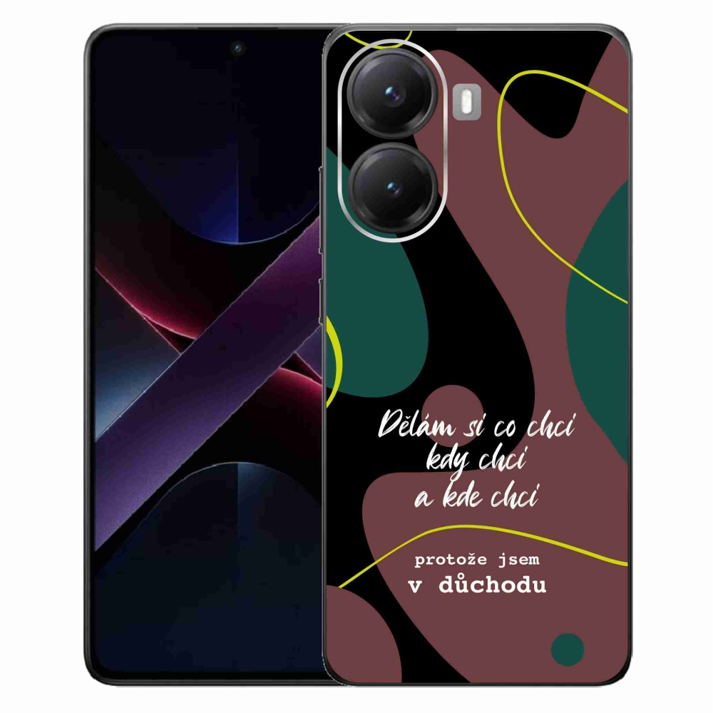 Gelový kryt mmCase na Xiaomi Poco X7 Pro 5G - vtipný text 10 černé pozadí