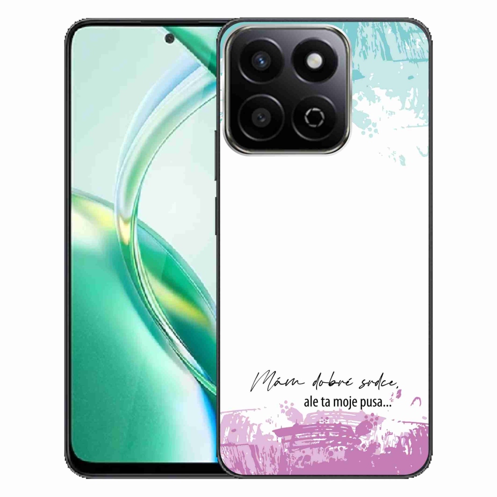 Gelový kryt mmCase na Honor 200 Smart 5G - vtipný text 3 bílé pozadí