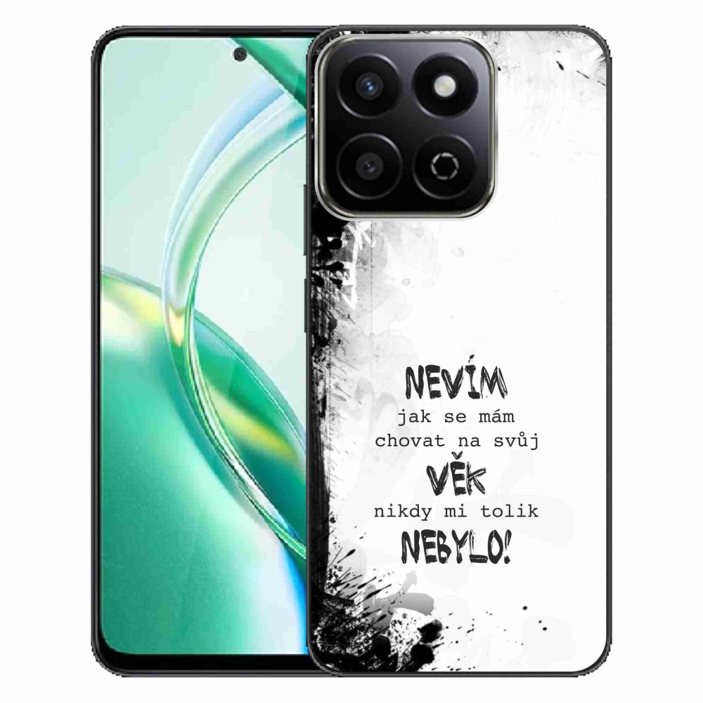 Gelový kryt mmCase na Honor 200 Smart 5G - vtipný text 14 bílé pozadí