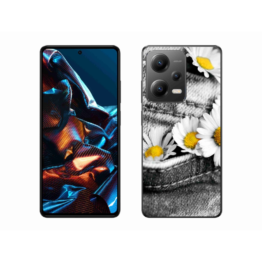 Gelový obal mmCase na mobil Xiaomi Redmi Note 12 Pro 5G - kopretiny