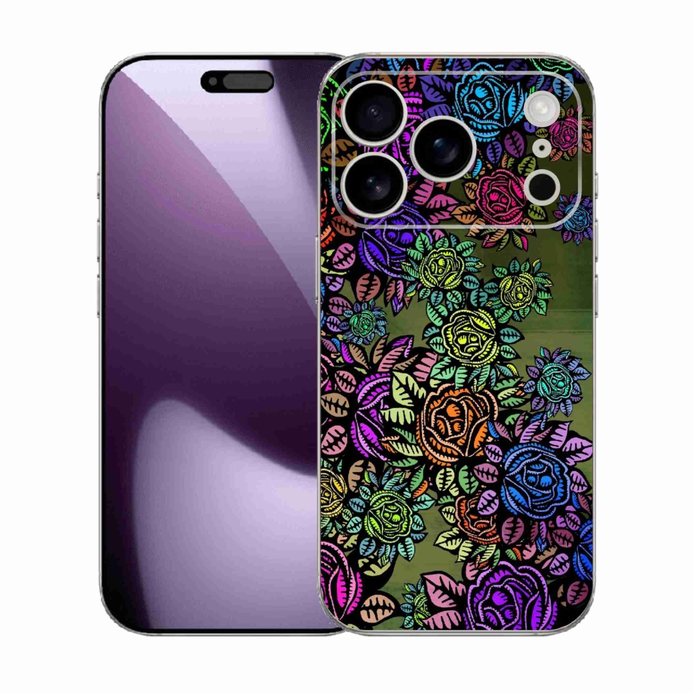Gelový kryt mmCase na iPhone 17 Pro - květiny 6