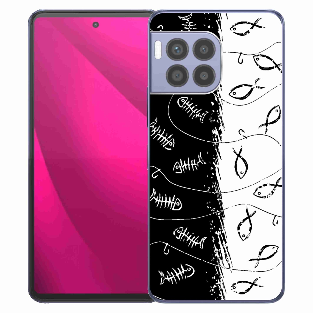Gelový kryt mmCase na T-Mobile T Phone 2 Pro - kostry a rybky