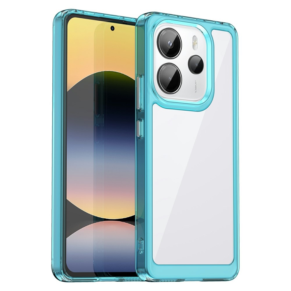 Gelový obal s pevnými zády na Xiaomi Redmi Note 14 - světlemodrý