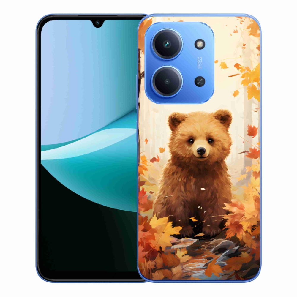 Gelový kryt mmCase na Xiaomi Redmi 15C 4G/5G (173mm) - medvěd v lese