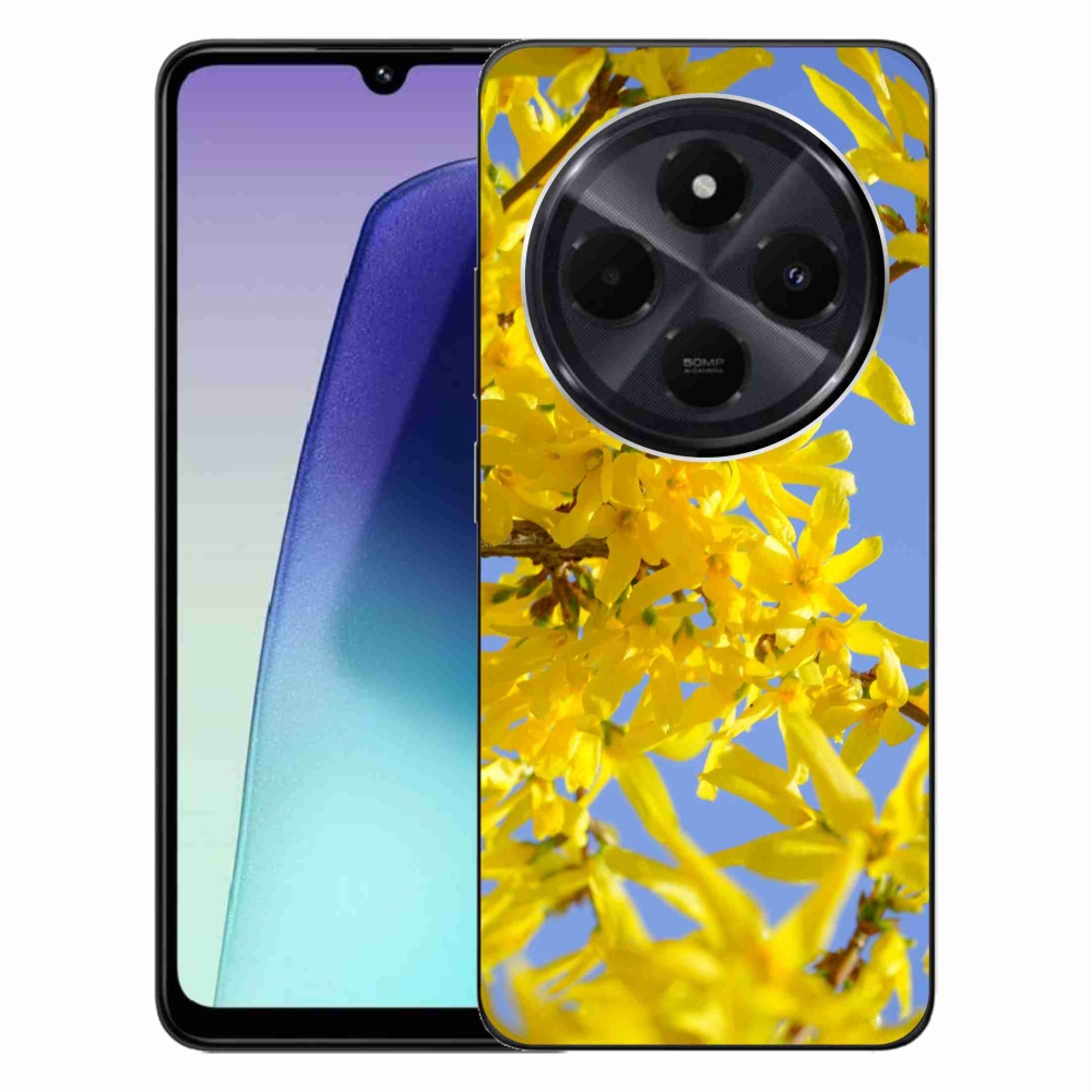 Gelový kryt mmCase na Xiaomi Redmi 14C/Poco C75 - žluté květy