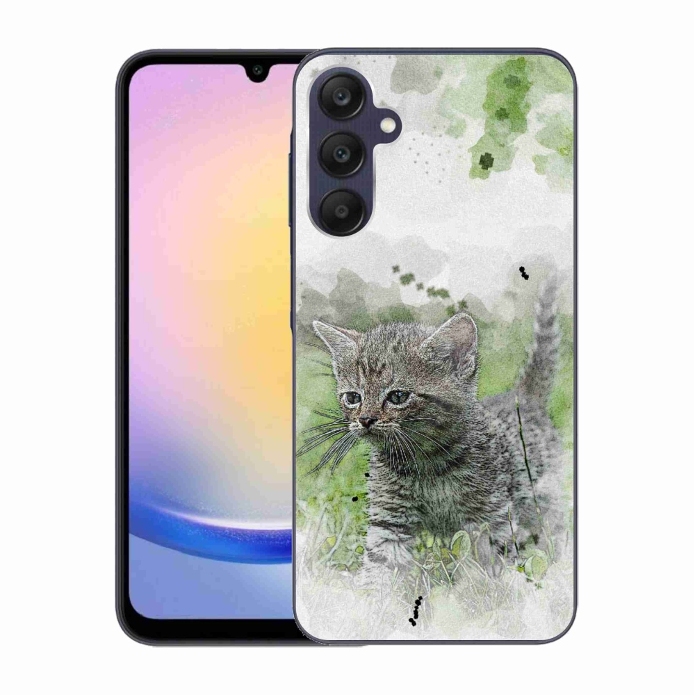 Gelový kryt mmCase na Samsung Galaxy A25 5G - roztomilé kotě 1