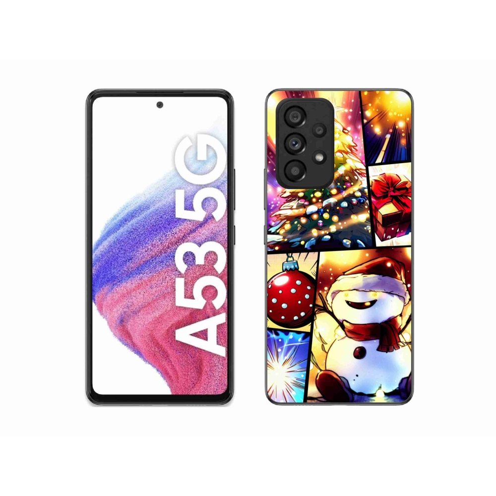 Gelový kryt mmCase na Samsung Galaxy A53 5G - vánoční motivy 1