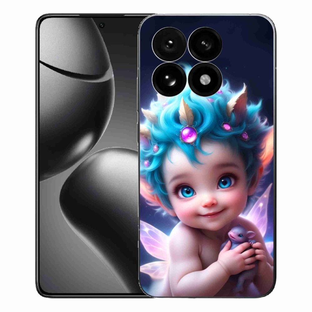 Gelový kryt mmCase na Xiaomi 15T - dítě s motýlími křídly