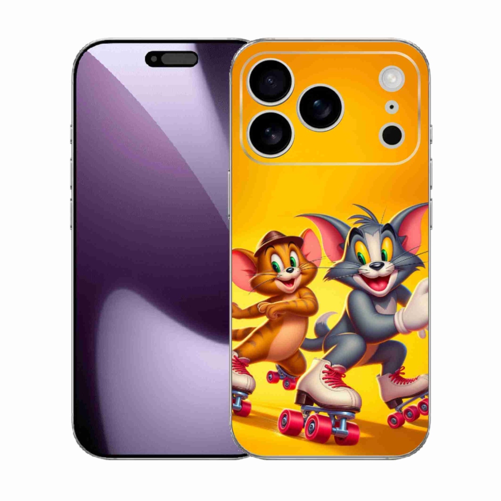 Gelový kryt mmCase na iPhone 17 Pro - tom a jerry