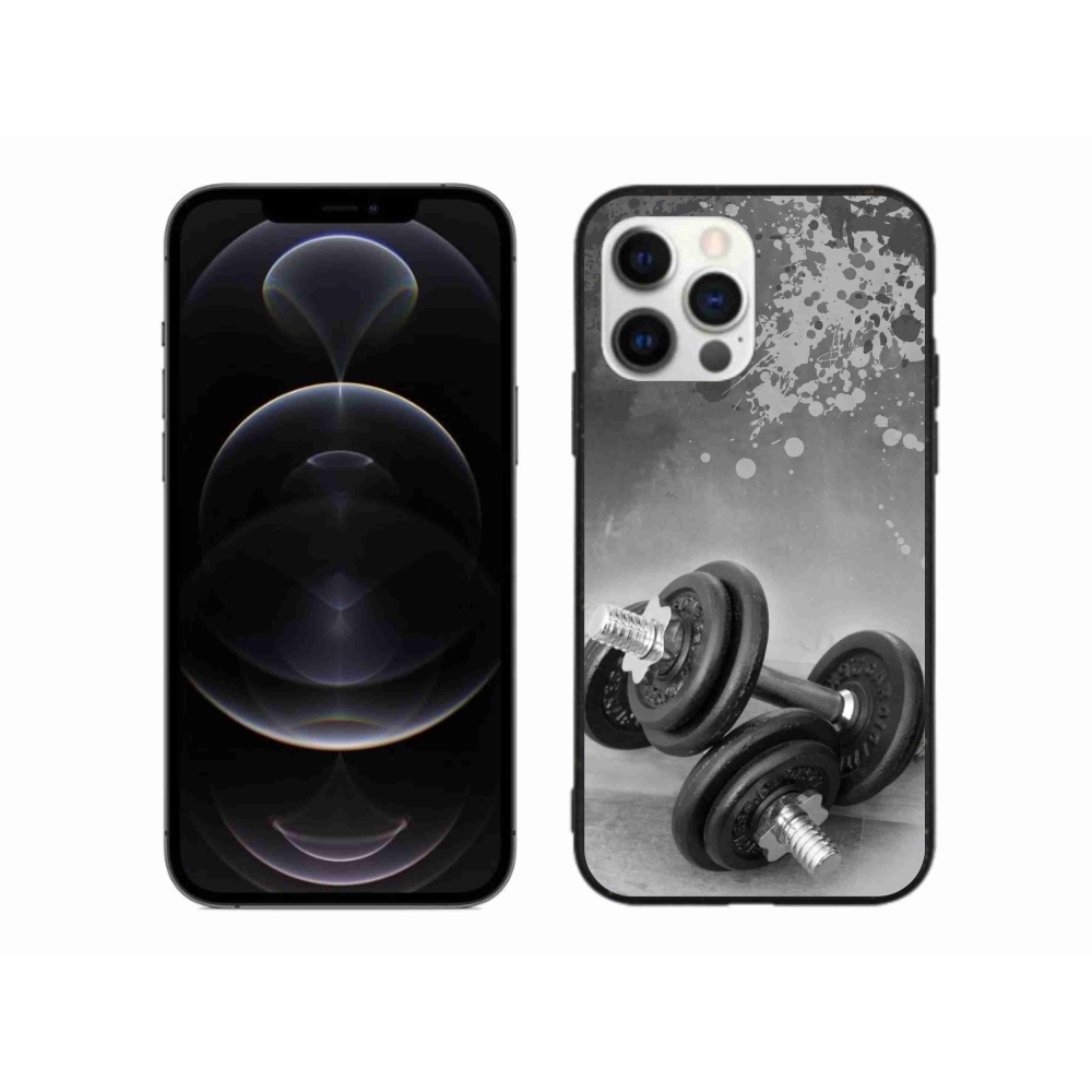 Gelový kryt mmCase na iPhone 12 Pro Max - činky 1