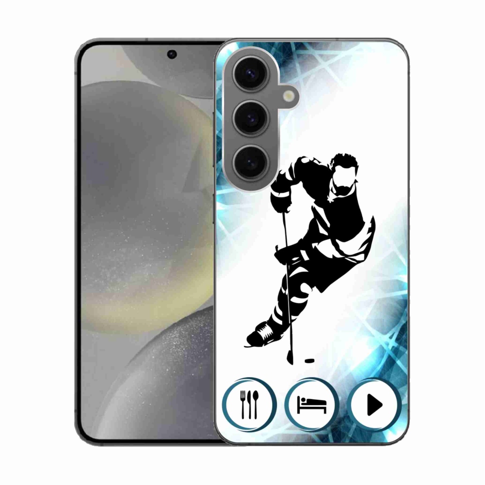 Gelový kryt mmCase na Samsung Galaxy S24 - hokej 1