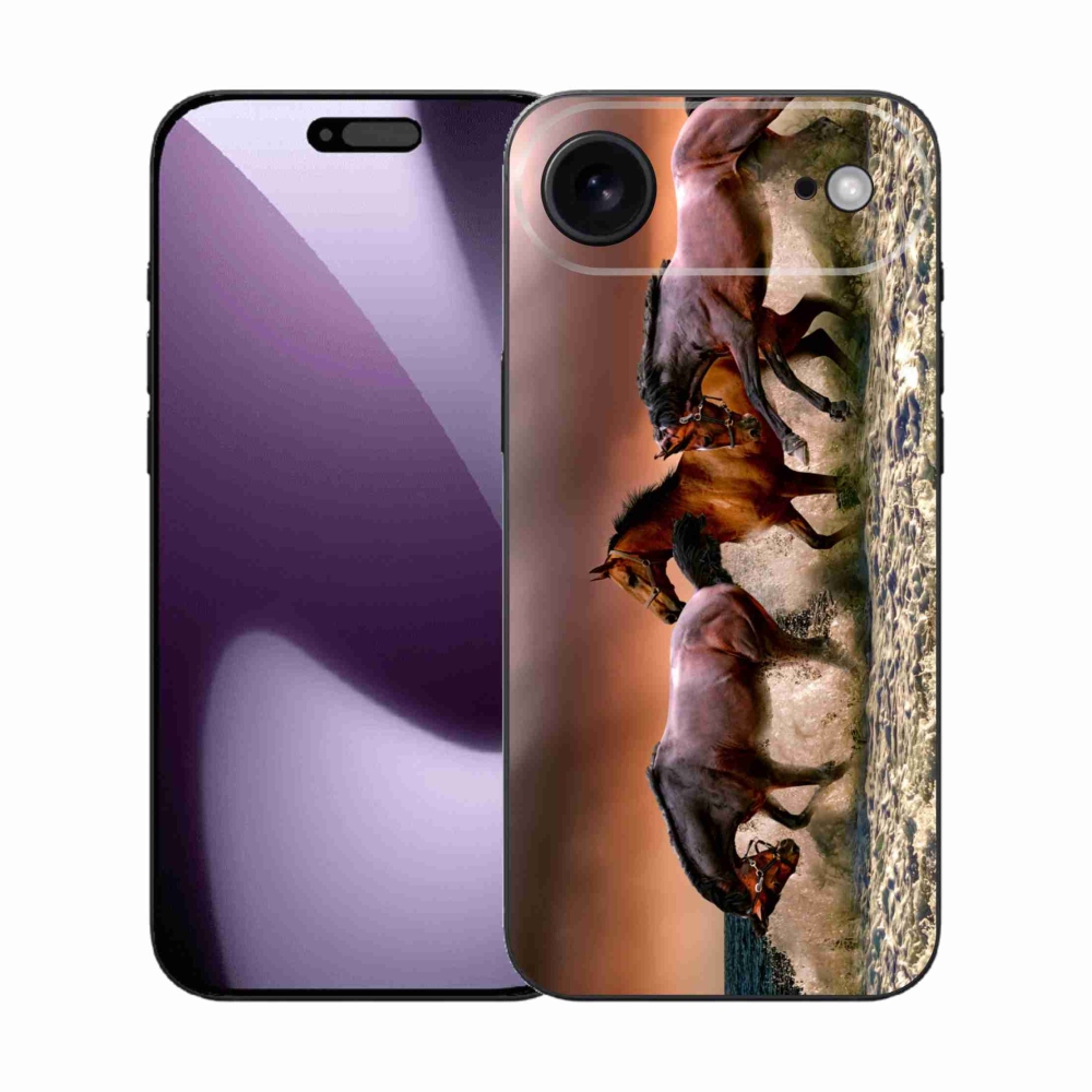 Gelový kryt mmCase na iPhone 17 Air - koně 1