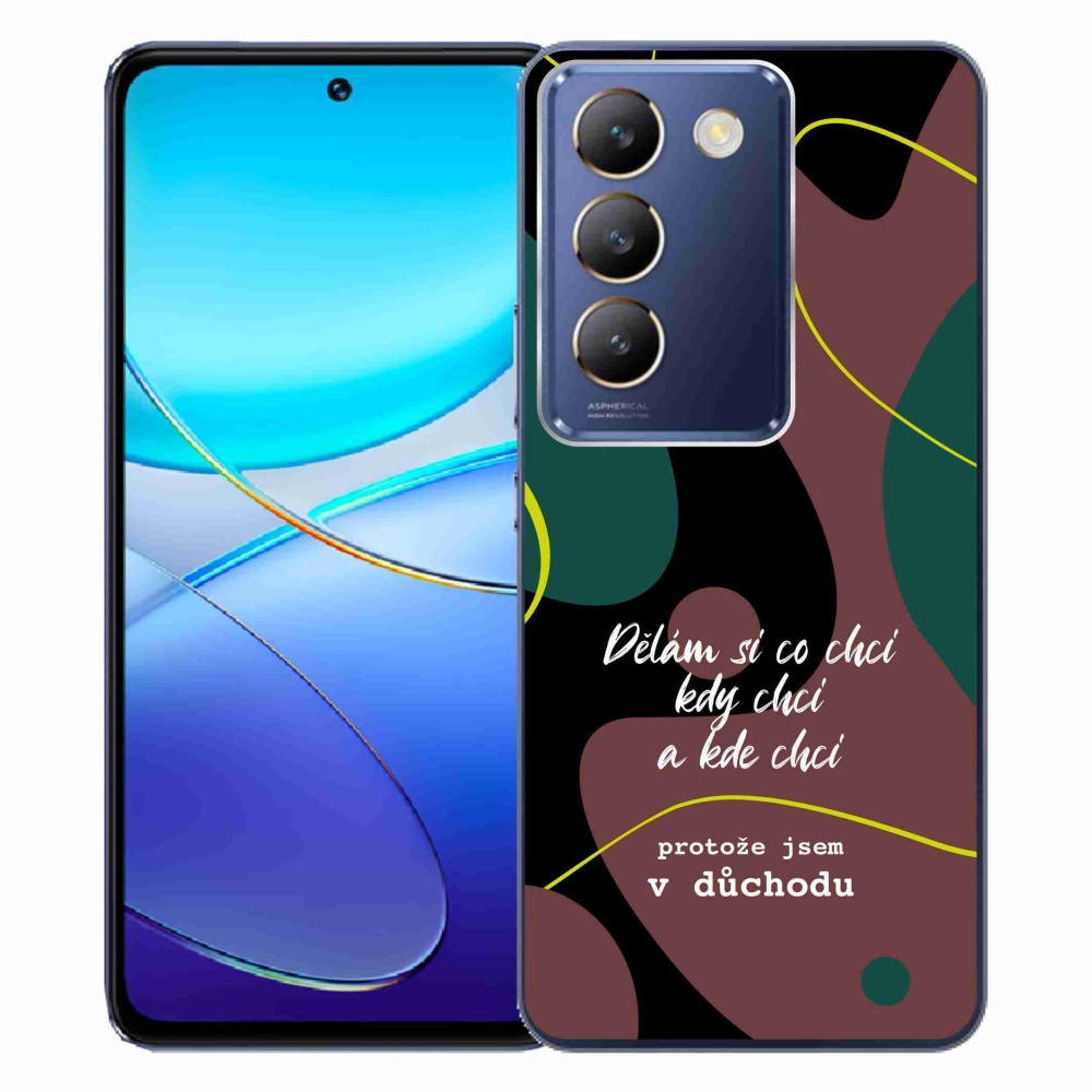 Gelový kryt mmCase na Vivo V40 SE 4G/5G - vtipný text 10 černé pozadí