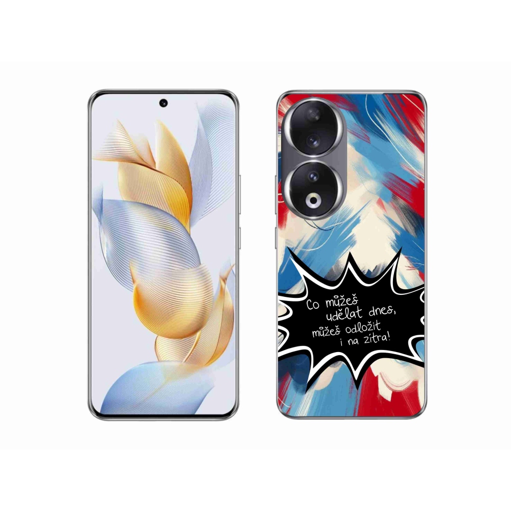 Gelový kryt mmCase na Honor 90 - vtipný text 9 černé pozadí