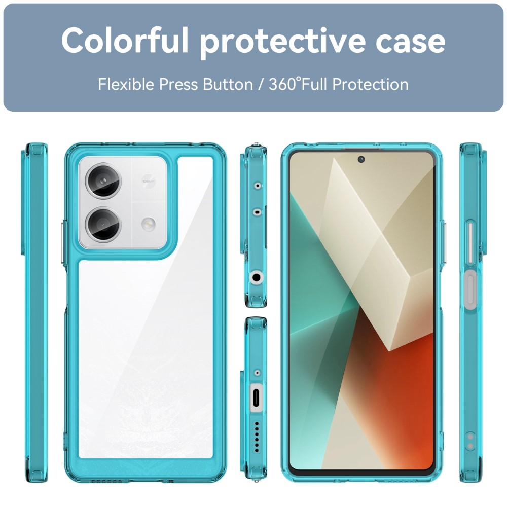 Gelový obal s pevnými zády na Xiaomi Redmi Note 13 5G - světlemodrý