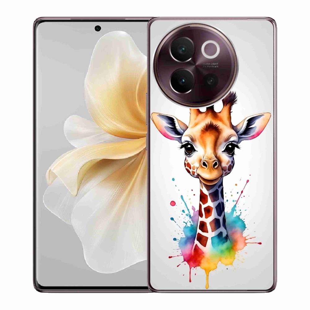 Gelový kryt mmCase na Vivo V40 Lite 5G - žirafa 1