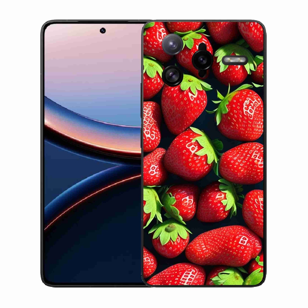 Gelový kryt mmCase na Xiaomi Poco F7 Ultra - jahody