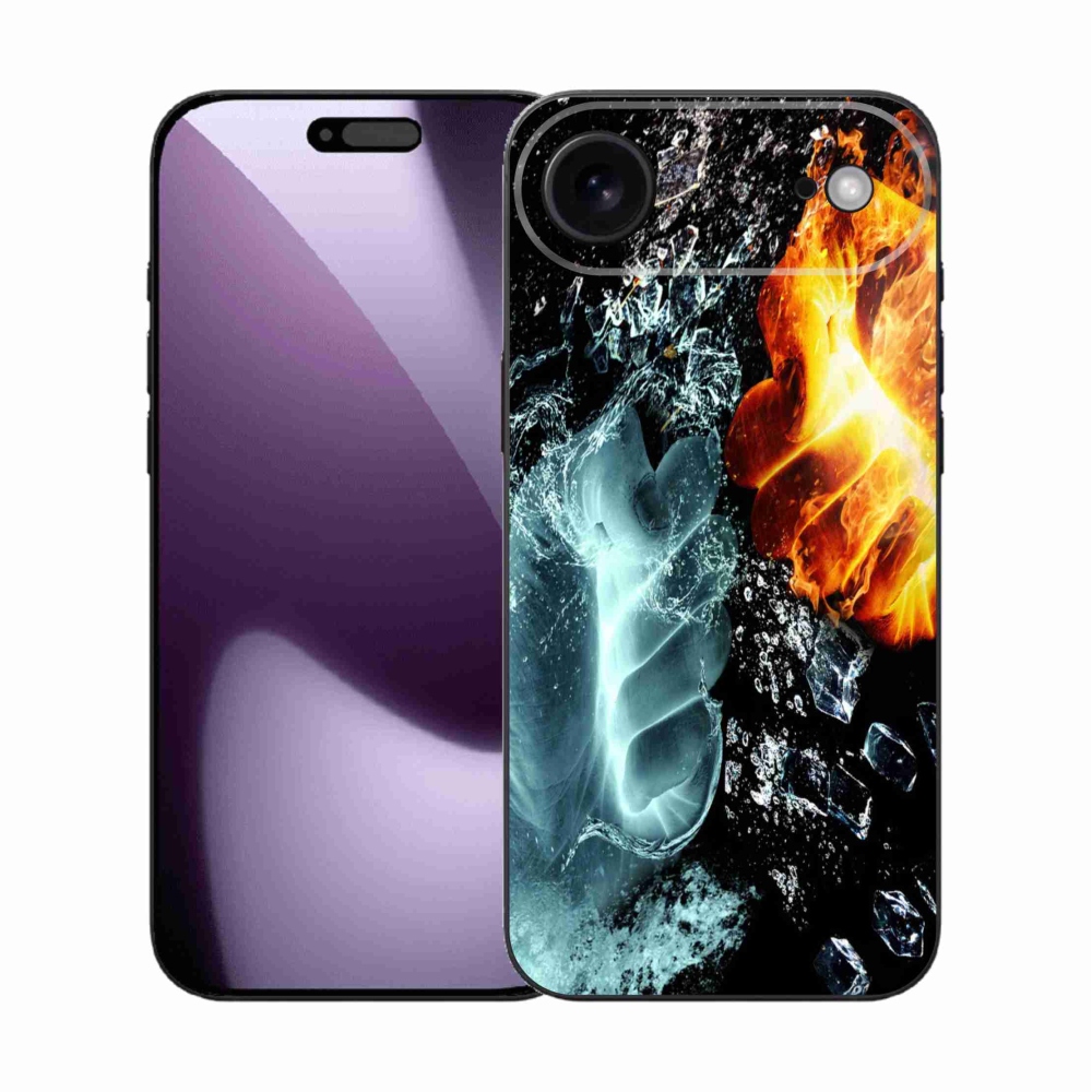 Gelový kryt mmCase na iPhone 17 Air - voda a oheň