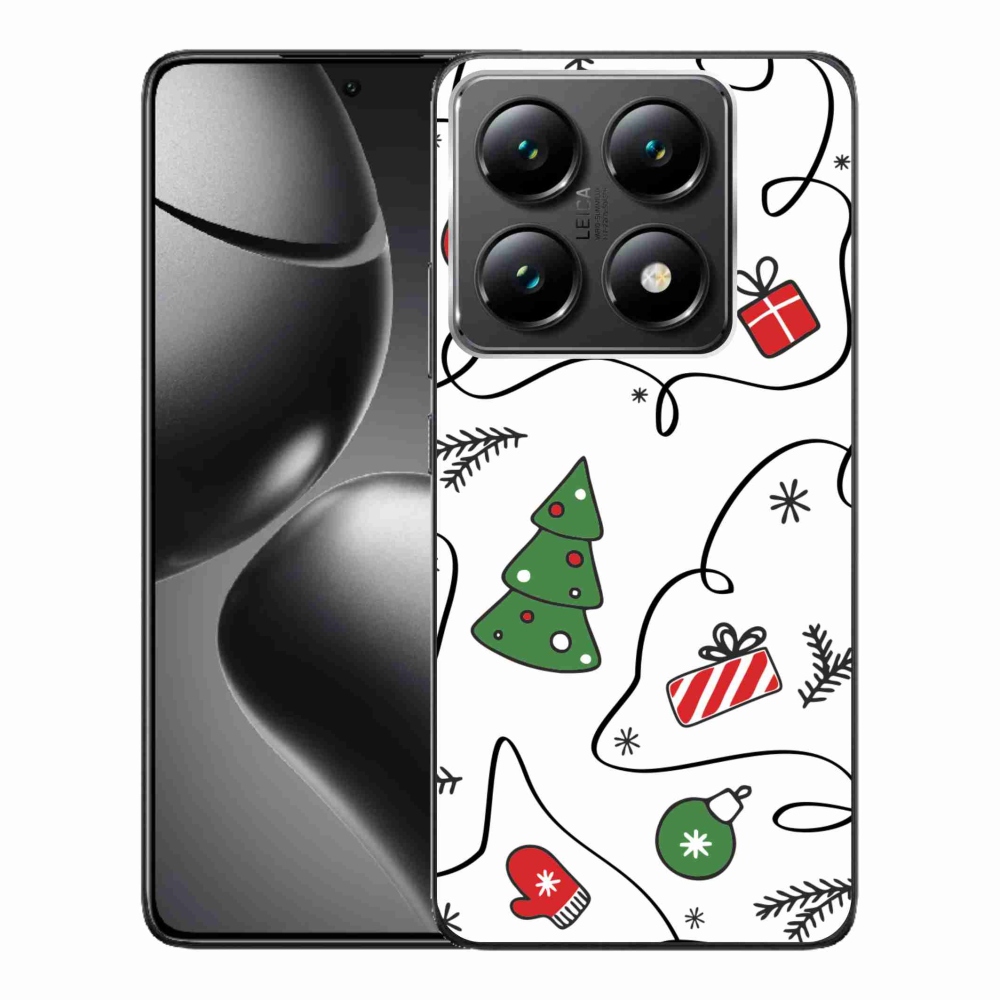 Gelový kryt mmCase na Xiaomi 14T Pro - vánoční motivy