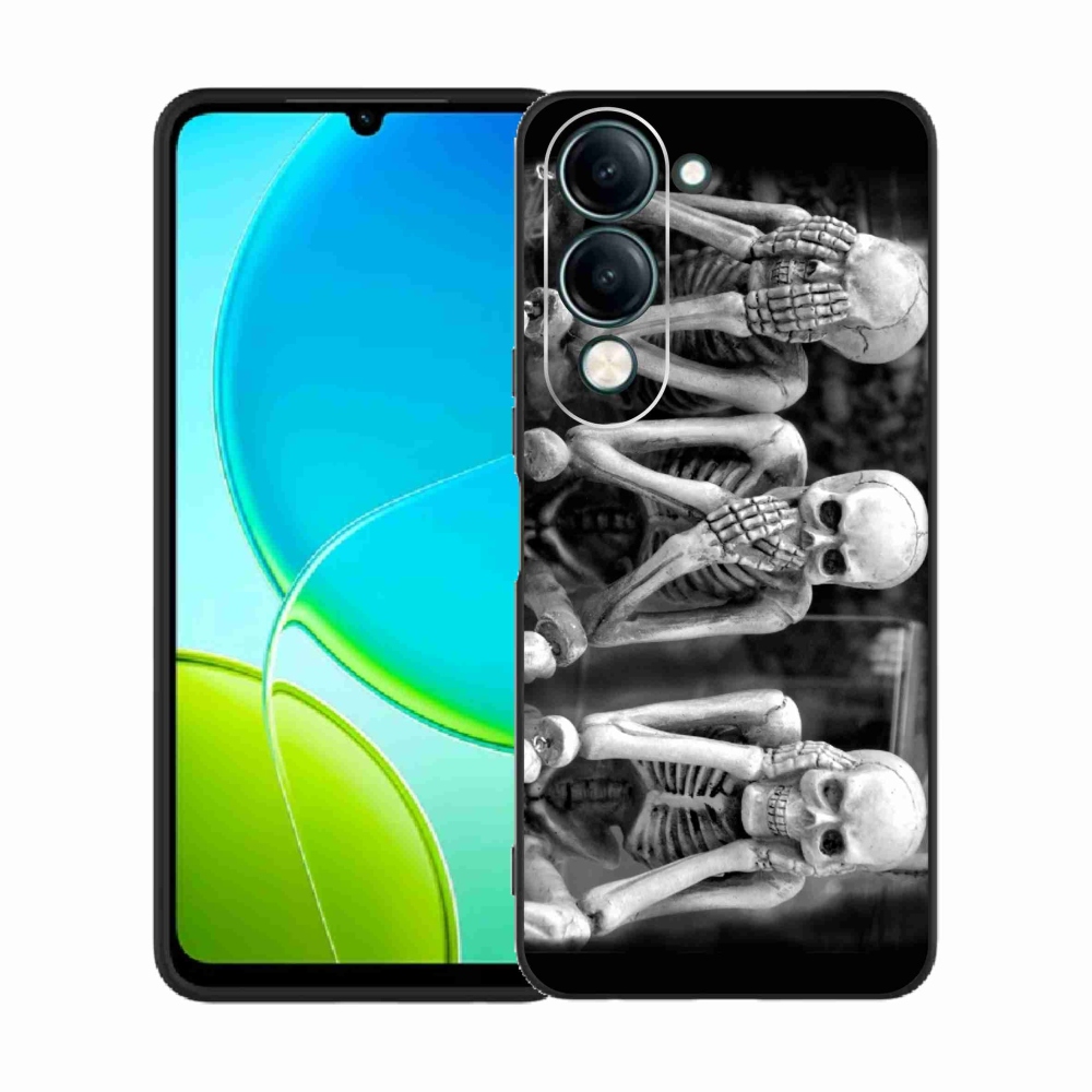 Gelový kryt mmCase na Vivo Y29s 5G - kostlivci