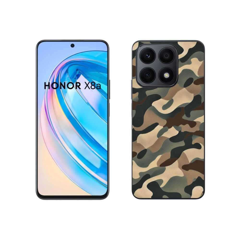 Gelový kryt mmCase na Honor X8a - maskáčový vzor 11