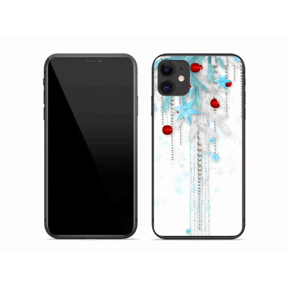 Gelový kryt mmCase na iPhone 11 - vánoční ozdoby
