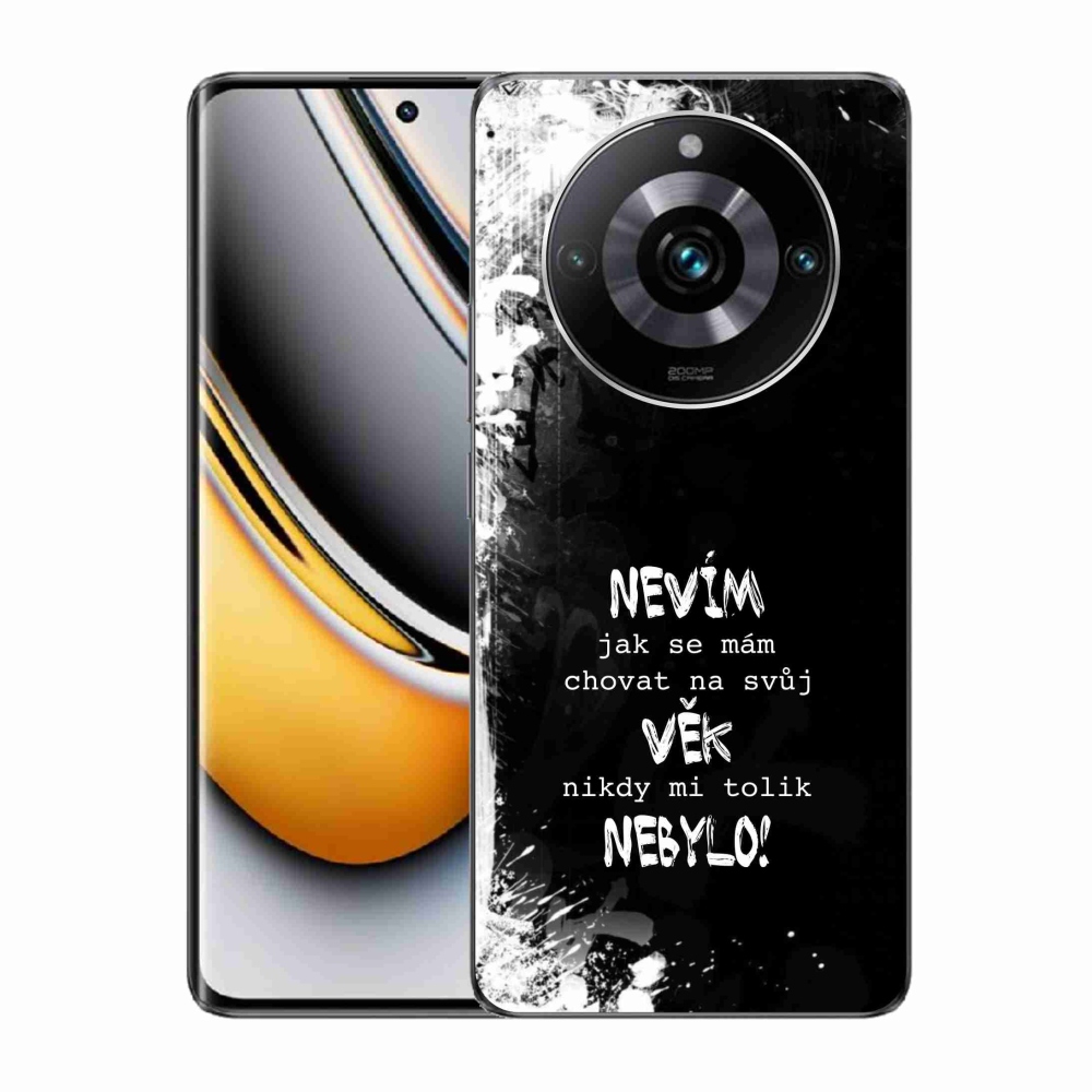 Gelový kryt mmCase na Realme 11 Pro/11 Pro+ - vtipný text 14 černé pozadí