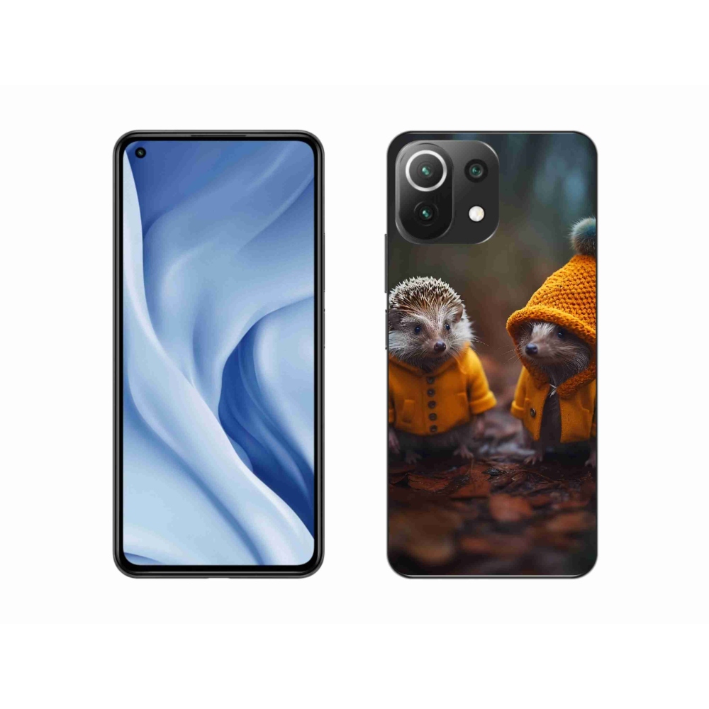 Gelový kryt mmCase na Xiaomi Mi 11 Lite 4G/5G - ježci