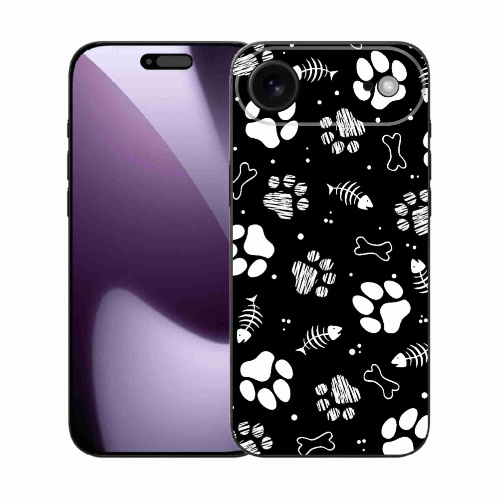 Gelový kryt mmCase na iPhone 17 Air - psí tlapky