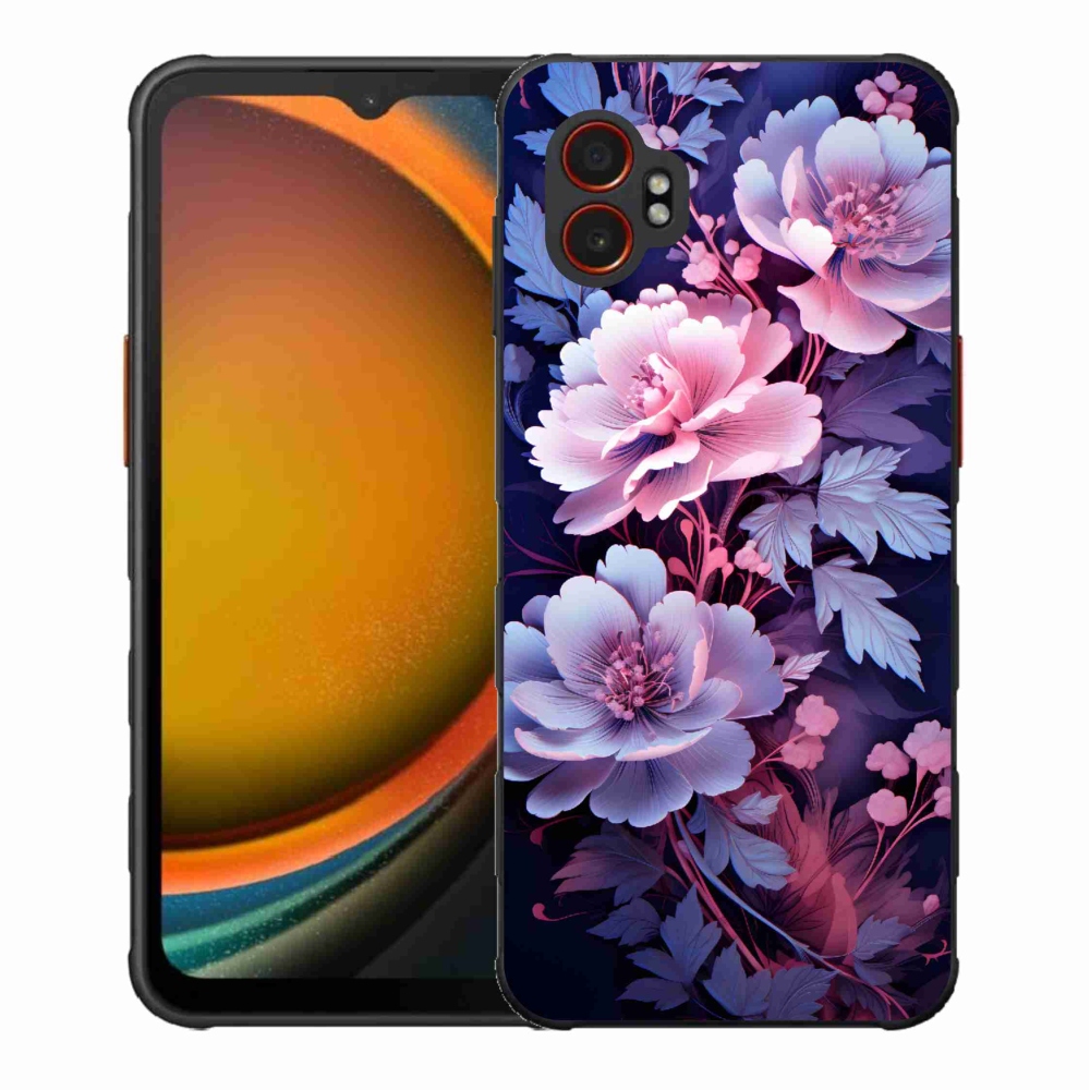 Gelový kryt mmCase na Samsung Galaxy Xcover 7 Pro - květiny 11