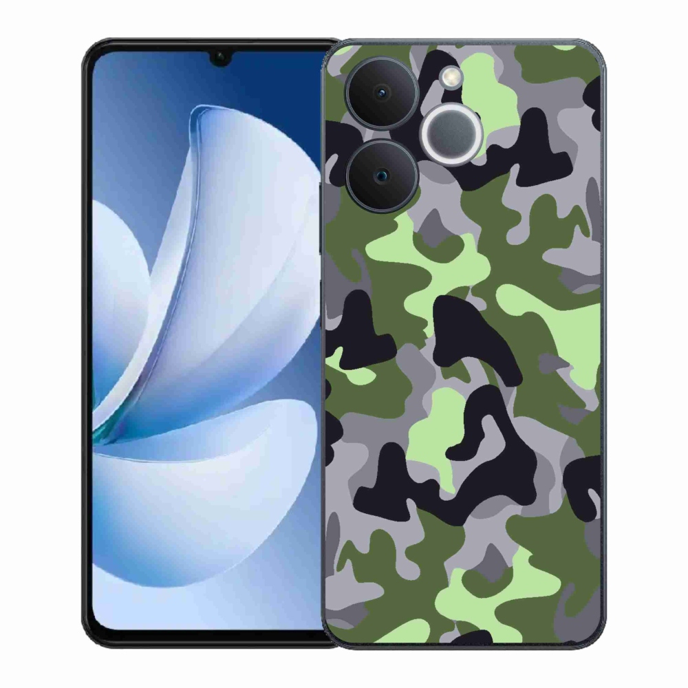 Gelový kryt mmCase na Realme Note 70T - maskáčový vzor 7