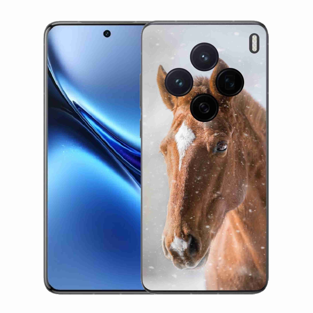 Gelový kryt mmCase na Vivo X200 5G - hnědý kůň 2